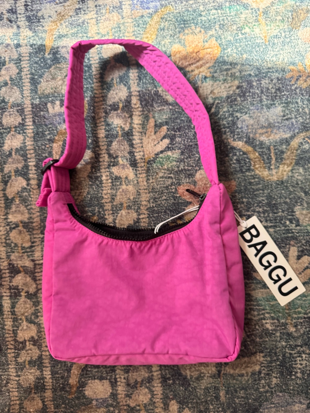 BAGGU Pink Mini Nylon Bag
